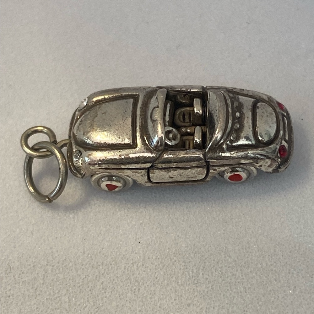 Brighton preloved car with moving wheels and rhinestones. (235)